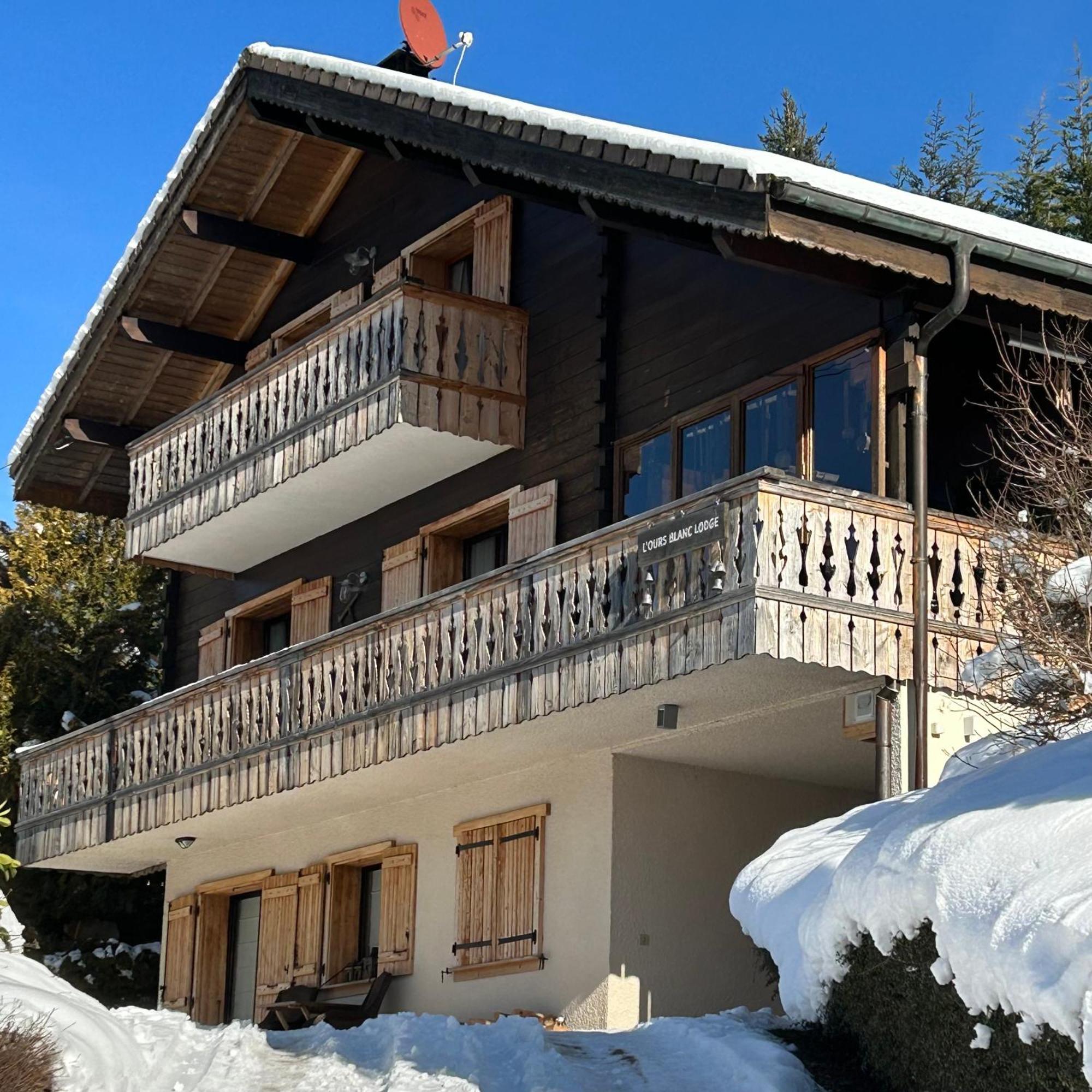 L'Ours Blanc Lodge Le Biot Luaran gambar